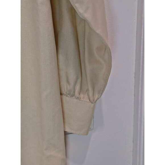 Vintage John W. Nordstrom Men's Beige Long Sleeve Button-Up Dress Shirt Size 16- - Picture 12 of 13